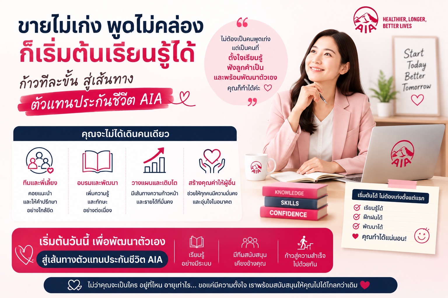 ขายไม่เก่งพูดไม่คล่องก็เริ่มต้นอาชีพตัวแทนประกันชีวิตได้